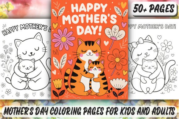 Download Mother's Day Coloring Pages for Kids KDP - Premium Resources