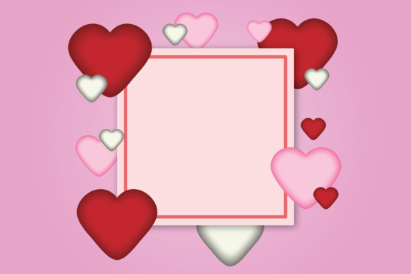 Download Valentine Background Pink Frame - Background Collection