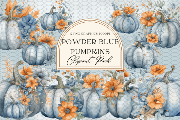 Download Powder Blue Pumpkins Sublimation - Powder Collection